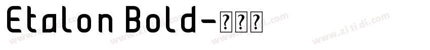 Etalon Bold字体转换